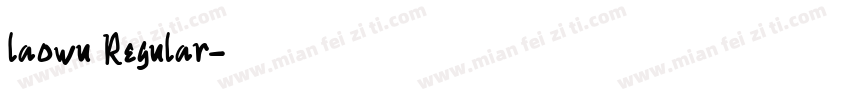 laowu Regular字体转换